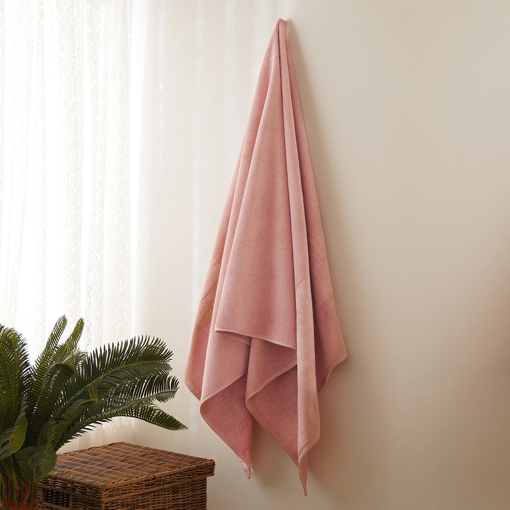 Pink Sheared Bath Towel