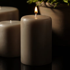Grey Neroli Pillar Candle - Large