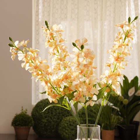 Peach Phlox Artificial Flower Stem - Single