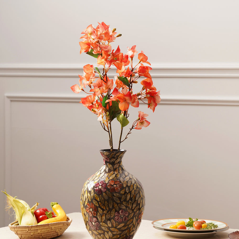 Orange Bougainvellia Artificial Flower Stem - Single