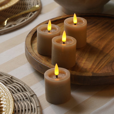 Grey LED Candle