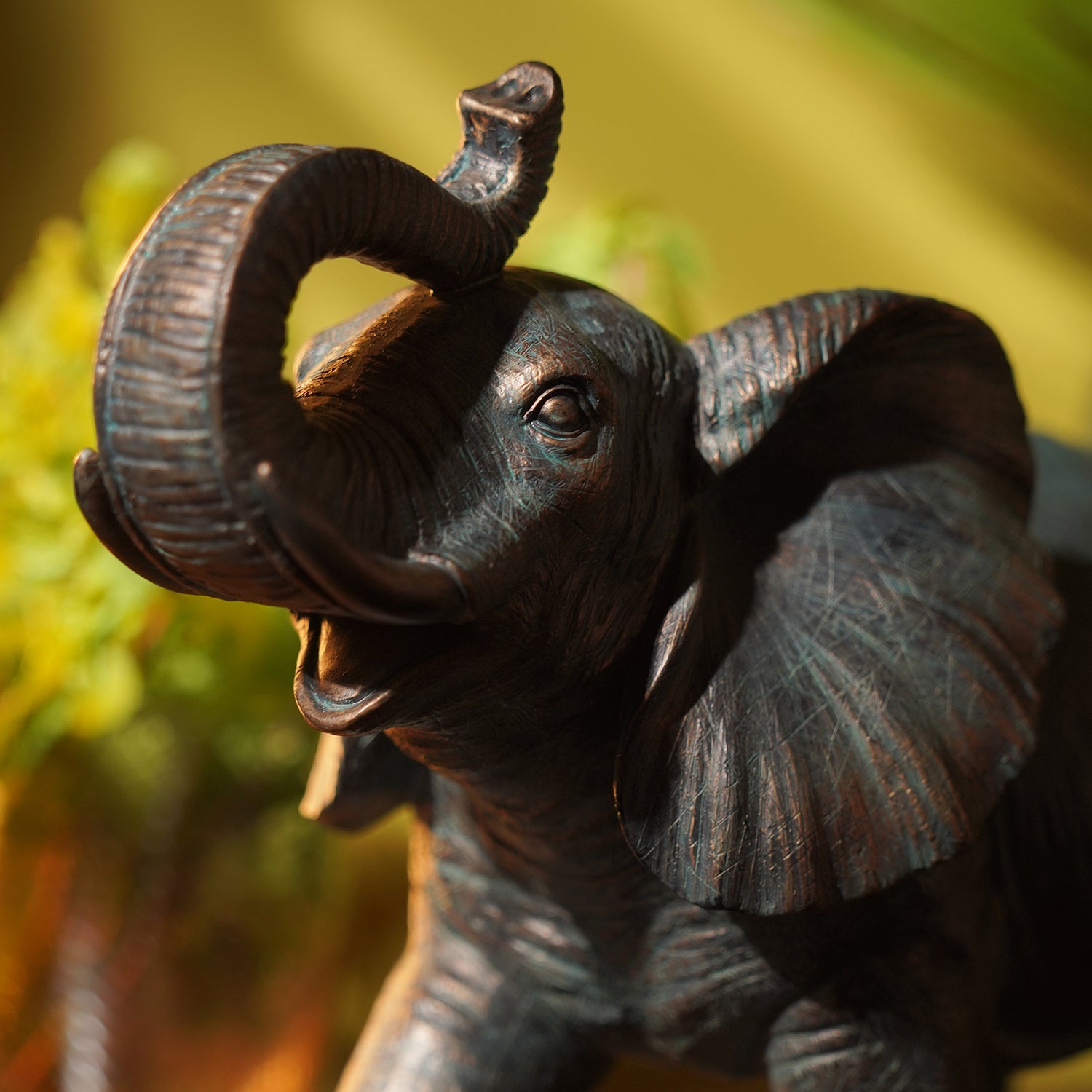 Shop Copper Polyresin Walking Elephant - Large - at Best Price