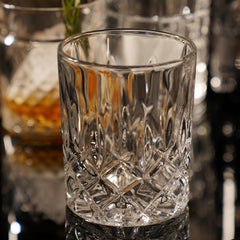 Clear Cut Whiskey Glass