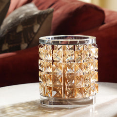 Light Amber Crystal Tealight Holder