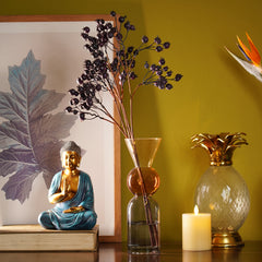 Amber Geometric Multi Shaped Glass Vase