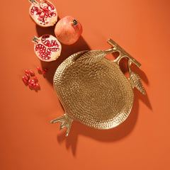 Pomegranate Textured Decorative Platter