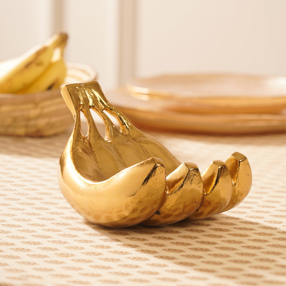 Gold Metal Banana Decor Accent