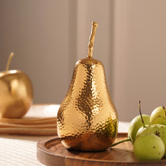 Gold Metal Pear Decor Accent