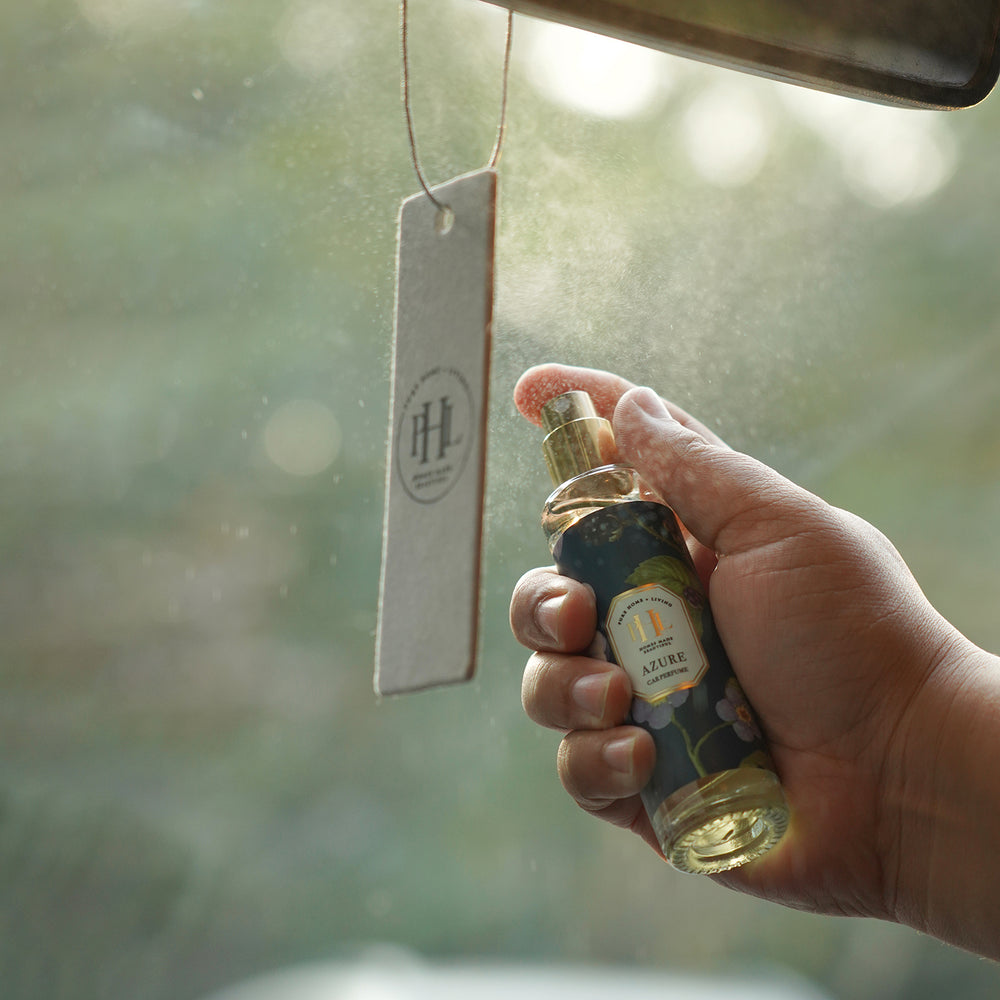 Azure Car Freshener Spray with Perfume Card