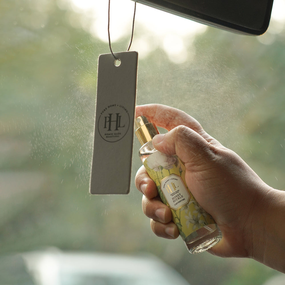 Honeysuckle Car Freshener Spray with Perfume Card