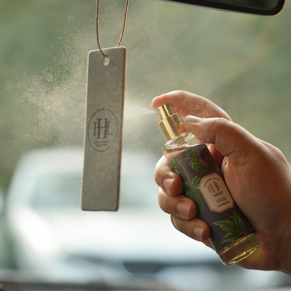 Oud Car Freshener Spray with Perfume Card