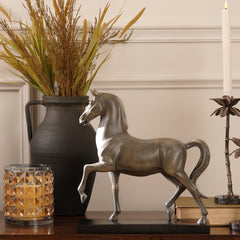 Bronze Polyresin Walking Horse