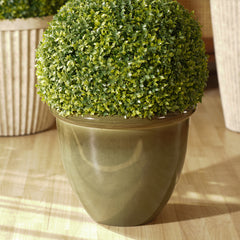Olive Recycled Plastic Pot - Medium