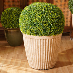 Ivory Recycled Plastic Pot - Medium