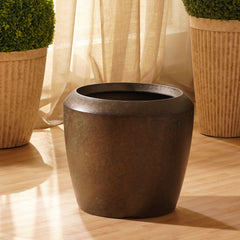 Brown Recycled Plastic Pot - Large
