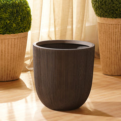 Black Recycled Plastic Pot - Large