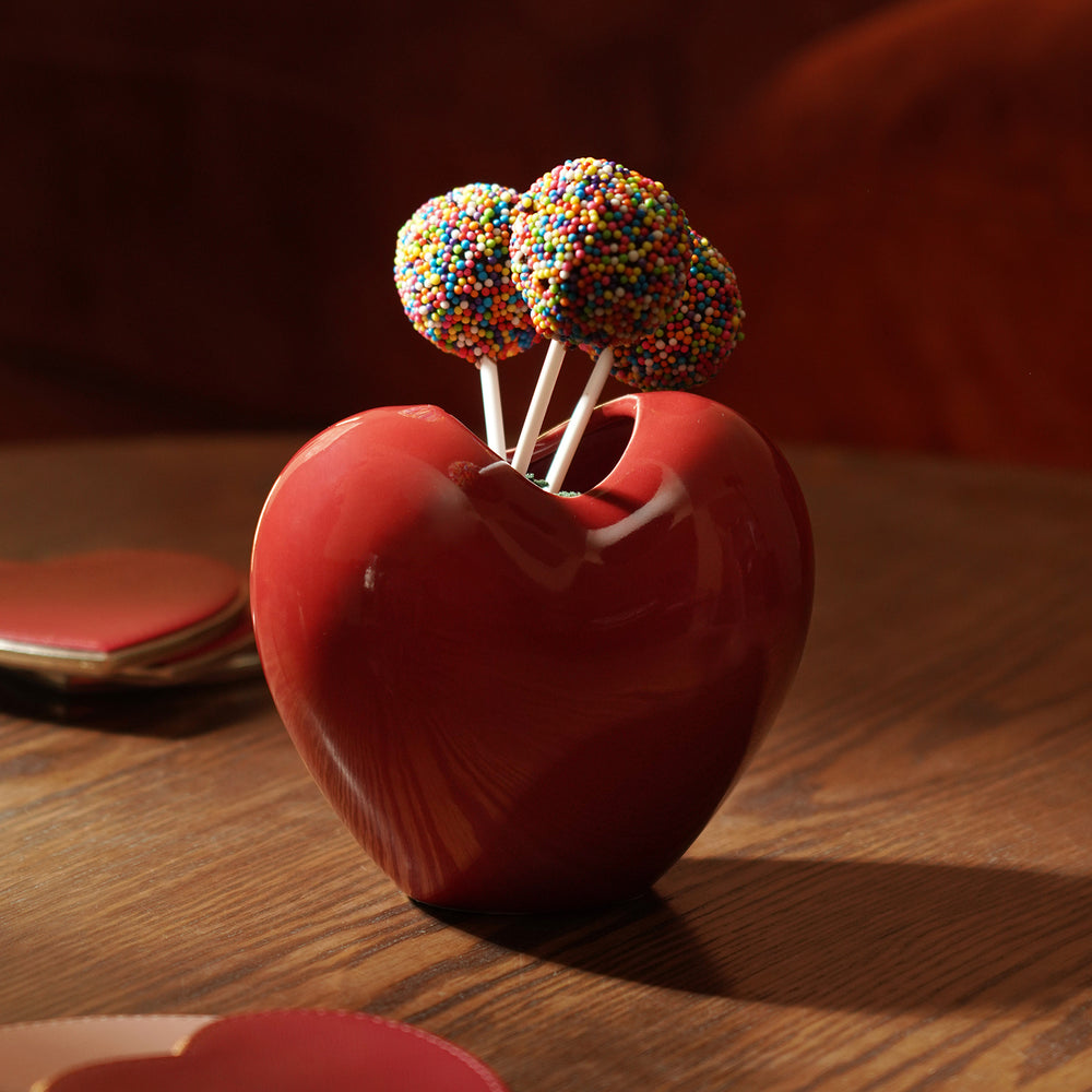 Heart Shaped Ceramic Vase