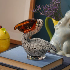 White Amber Glass Pelican
