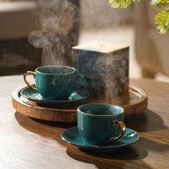 PHL X Newby English Breakfast Black Tea Cup & Saucer Set