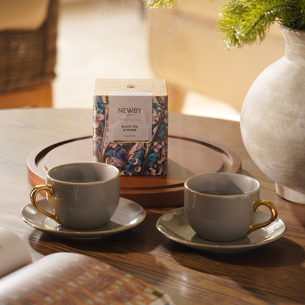 PHL X Newby Black Tea & Thyme Tea Cup & Saucer Set