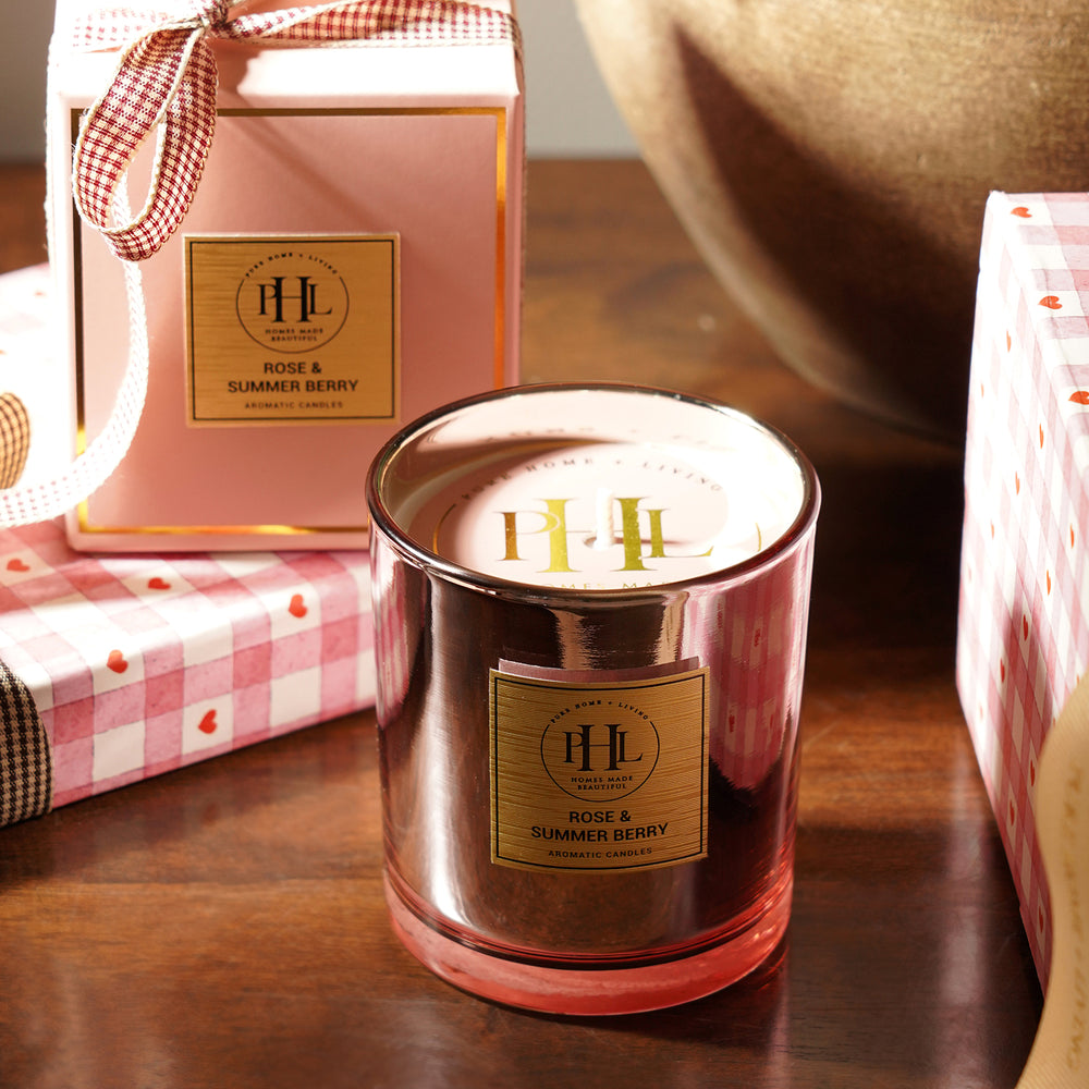 Pink Summer & Rose Berry Wax Filled Jar Candle