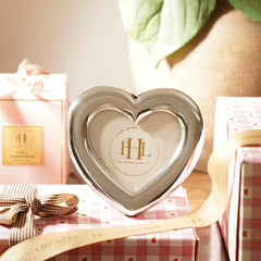 Silver Heart Shaped Photo Frame