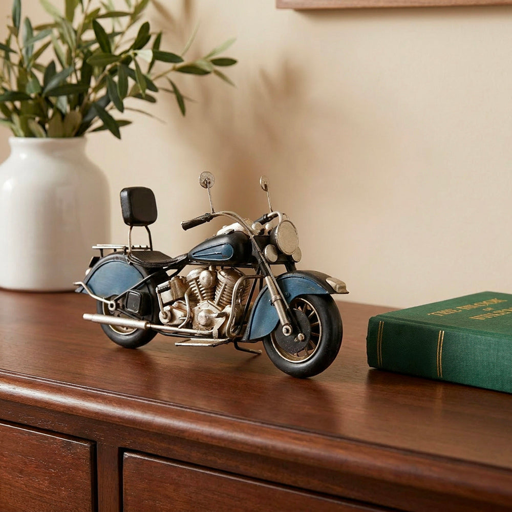Blue Roadster Motorcycle