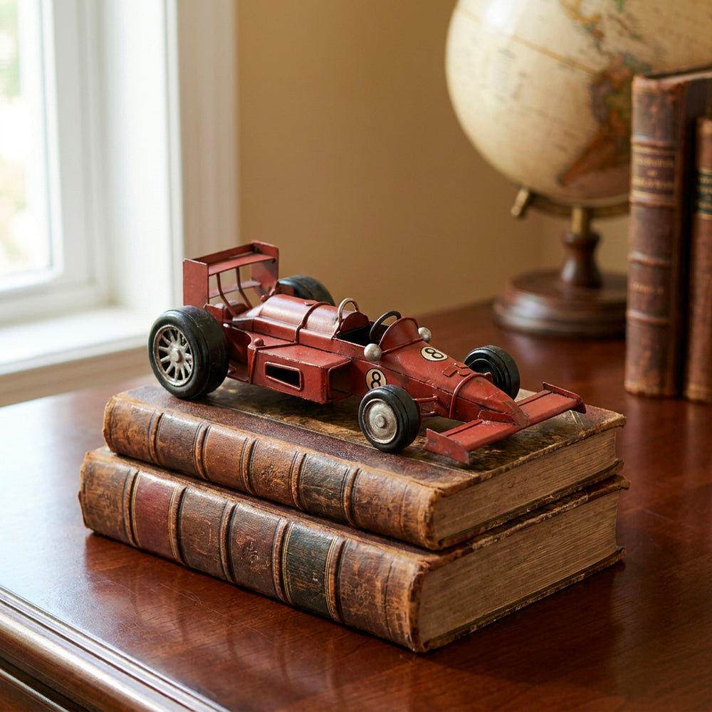 Red Vintage Grand Prix Car