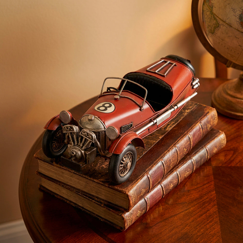 Red Vintage Roadster Car