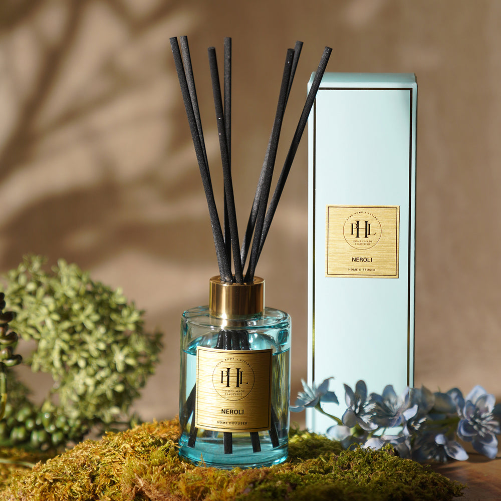 Neroli Glass Reed Diffuser - Light Blue