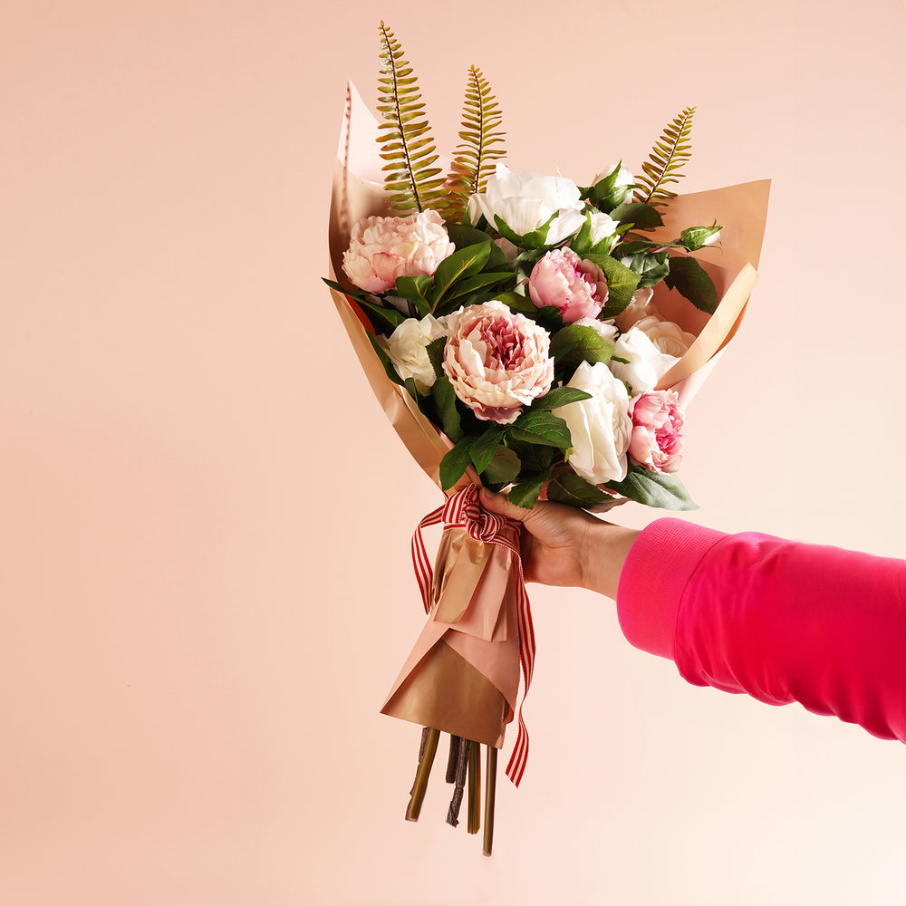 Blush Botanica Pre-Made Faux Flower Bouquet