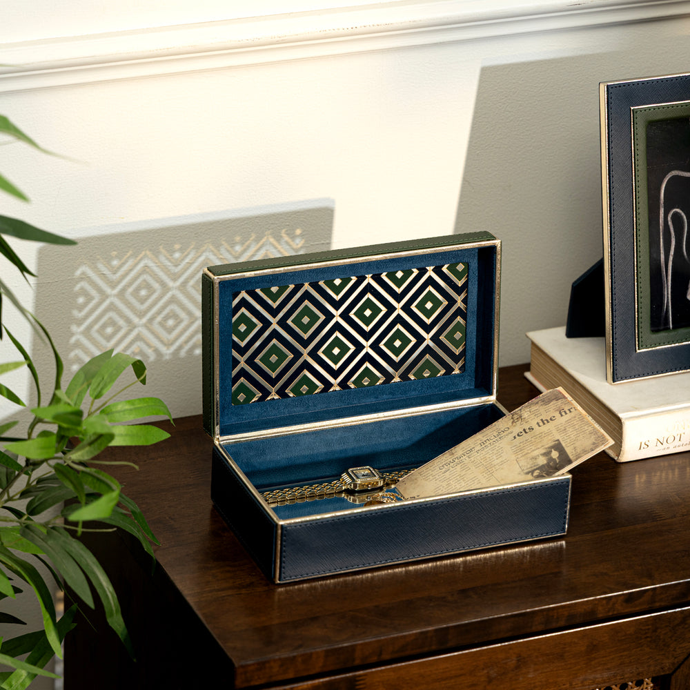 Blue Storage Box with Lid