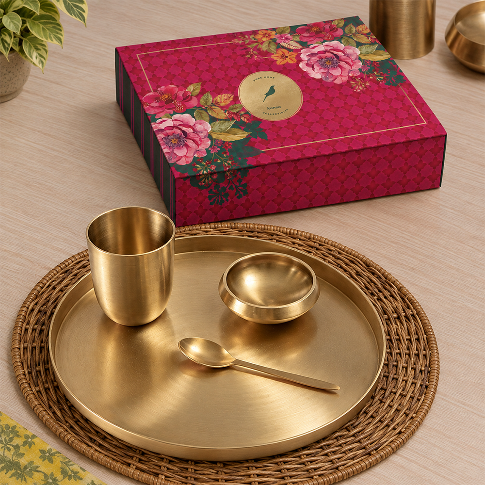 Kansa Puja Thali Set of 4