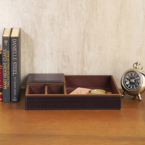 Brown Textured Tray