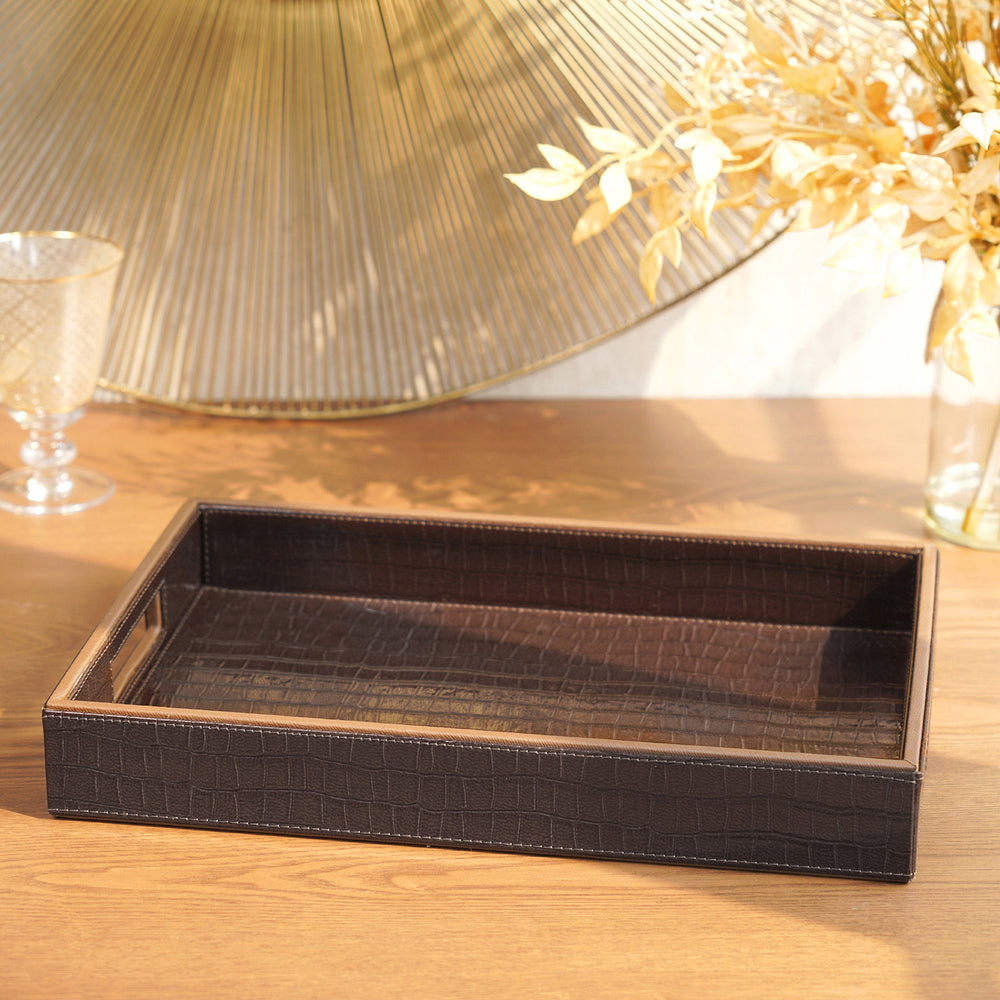 Brown Textured Boris Tray