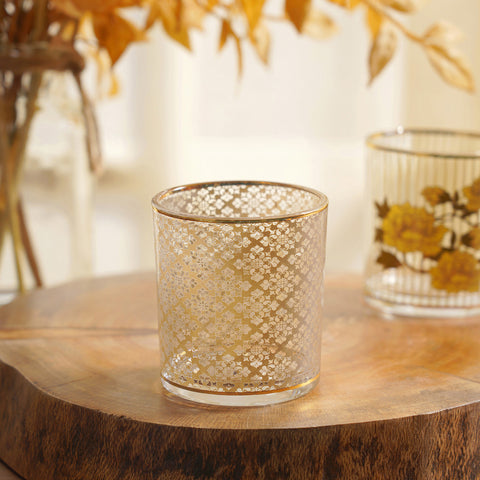 Set of 6 Floral Votive Holder