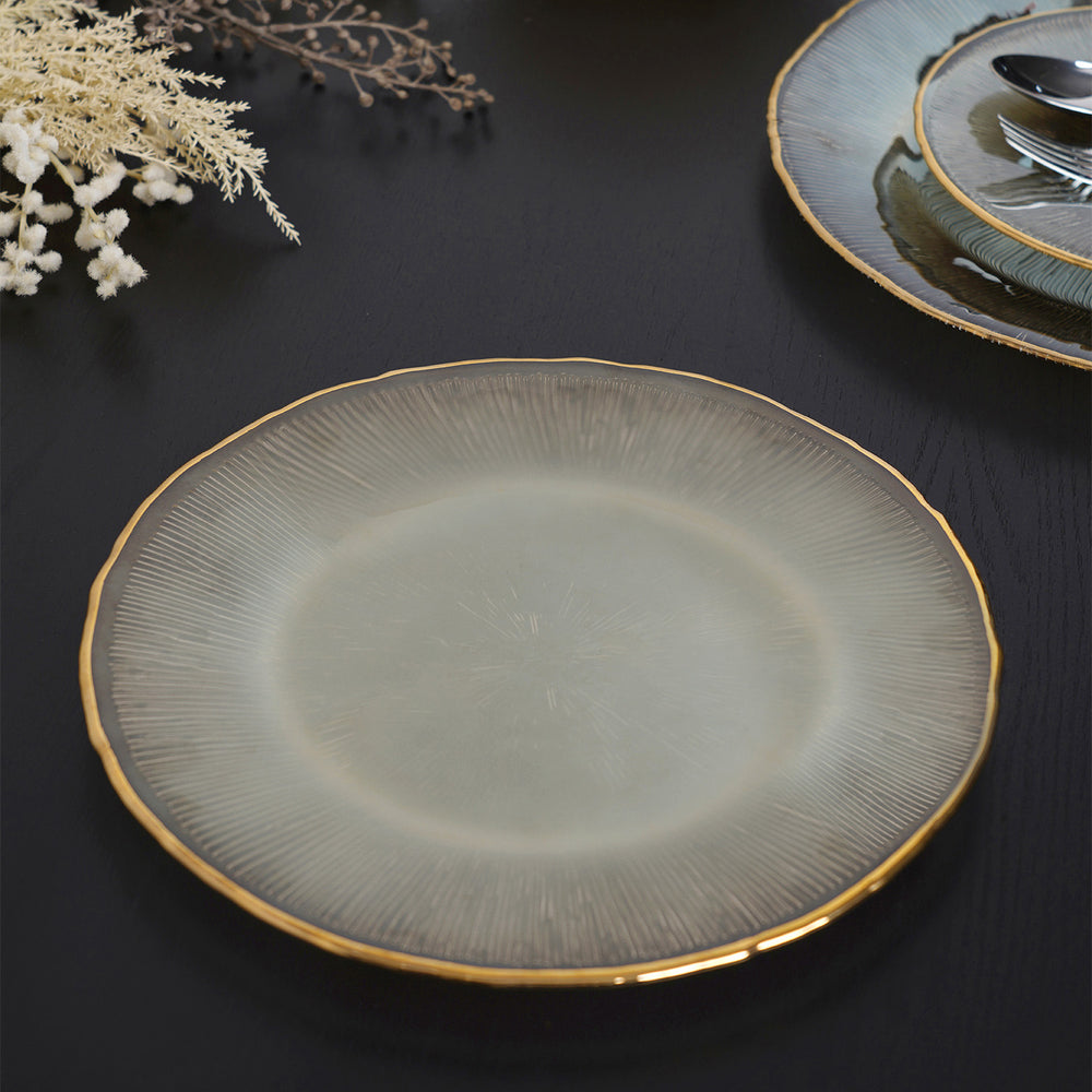 Luce Coffee Gold Dinner Plate