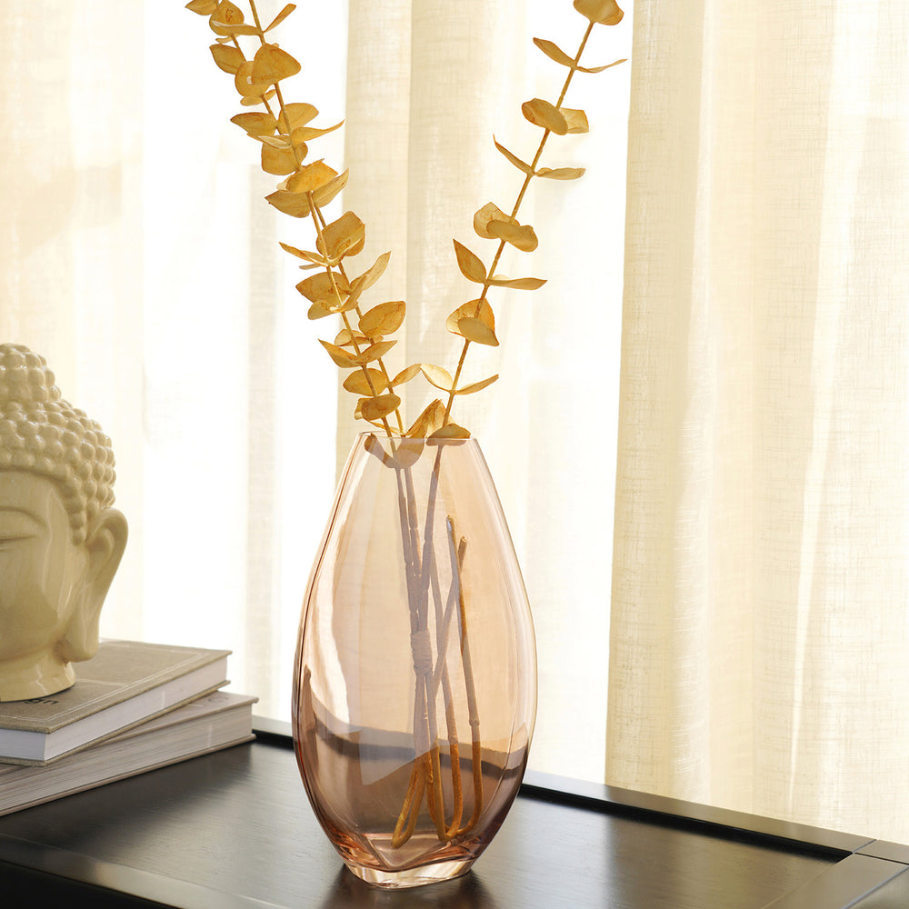 Pink Blush Aurora Glass Vase