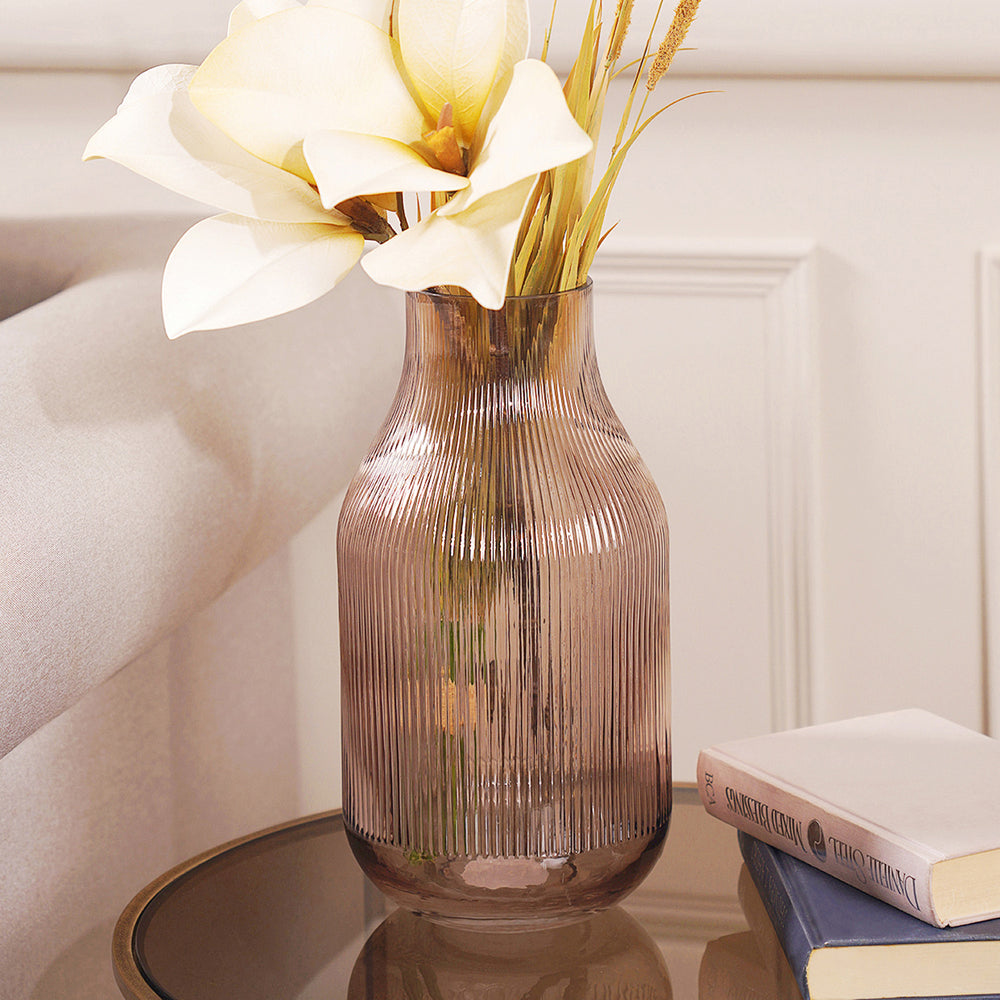 Ava Brown Large Flower Vase