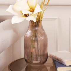 Ava Brown Large Flower Vase