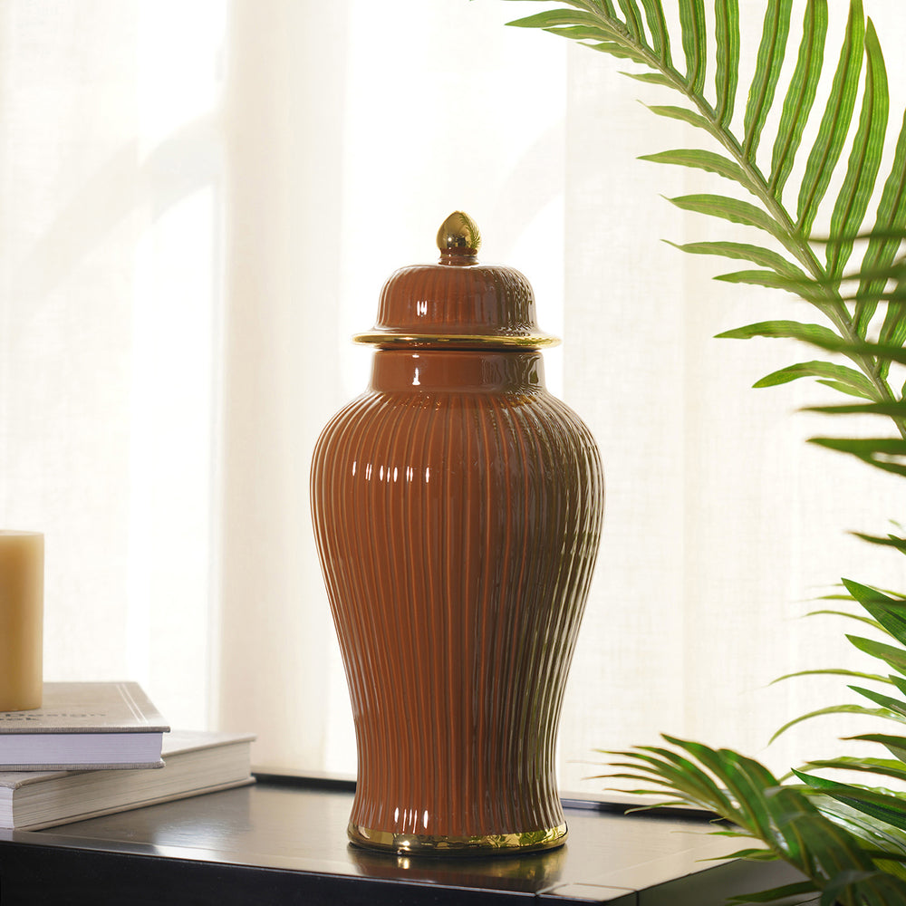 Glam Small Brown Urn