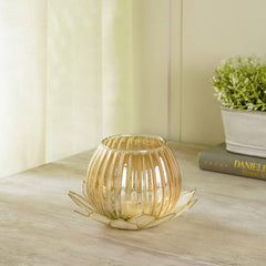 Florance Cream Capiz Daisy Tea Light Holder