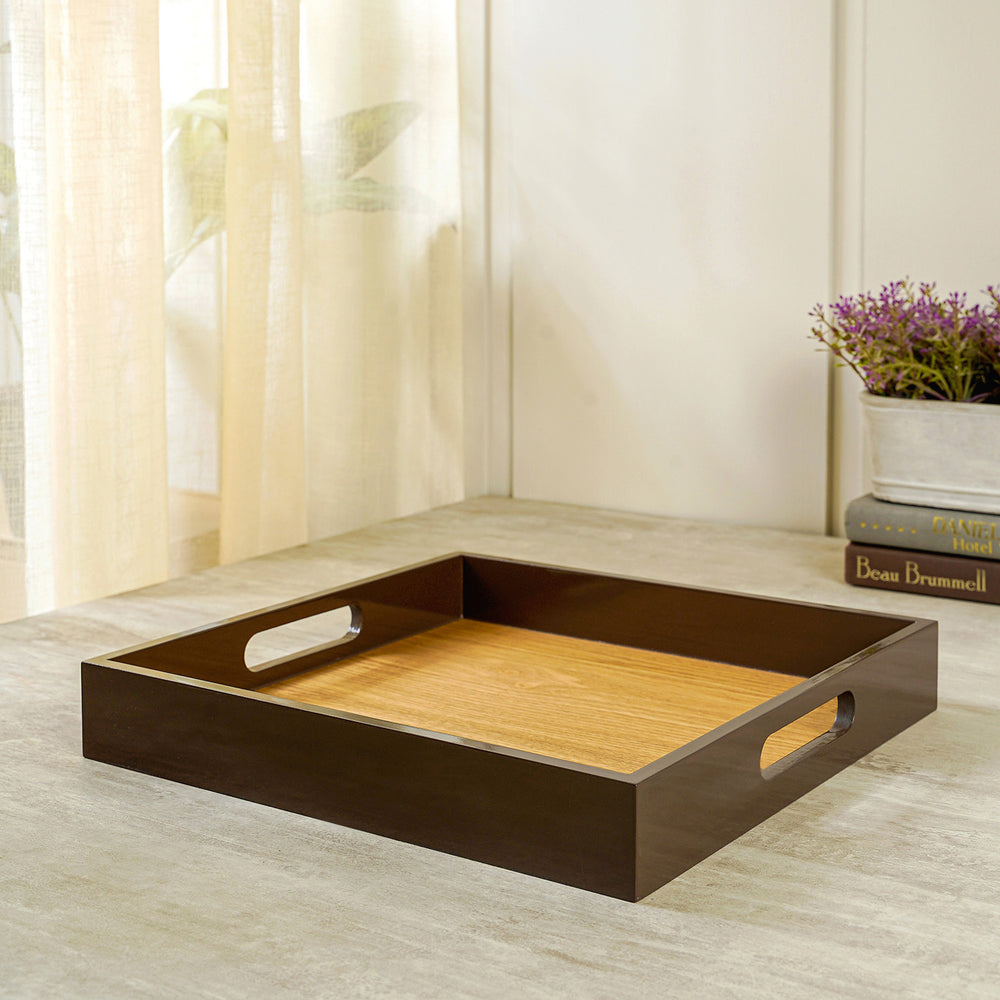 Coffee Brown Square Tray