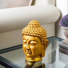 Small Antique Golden Buddha Head