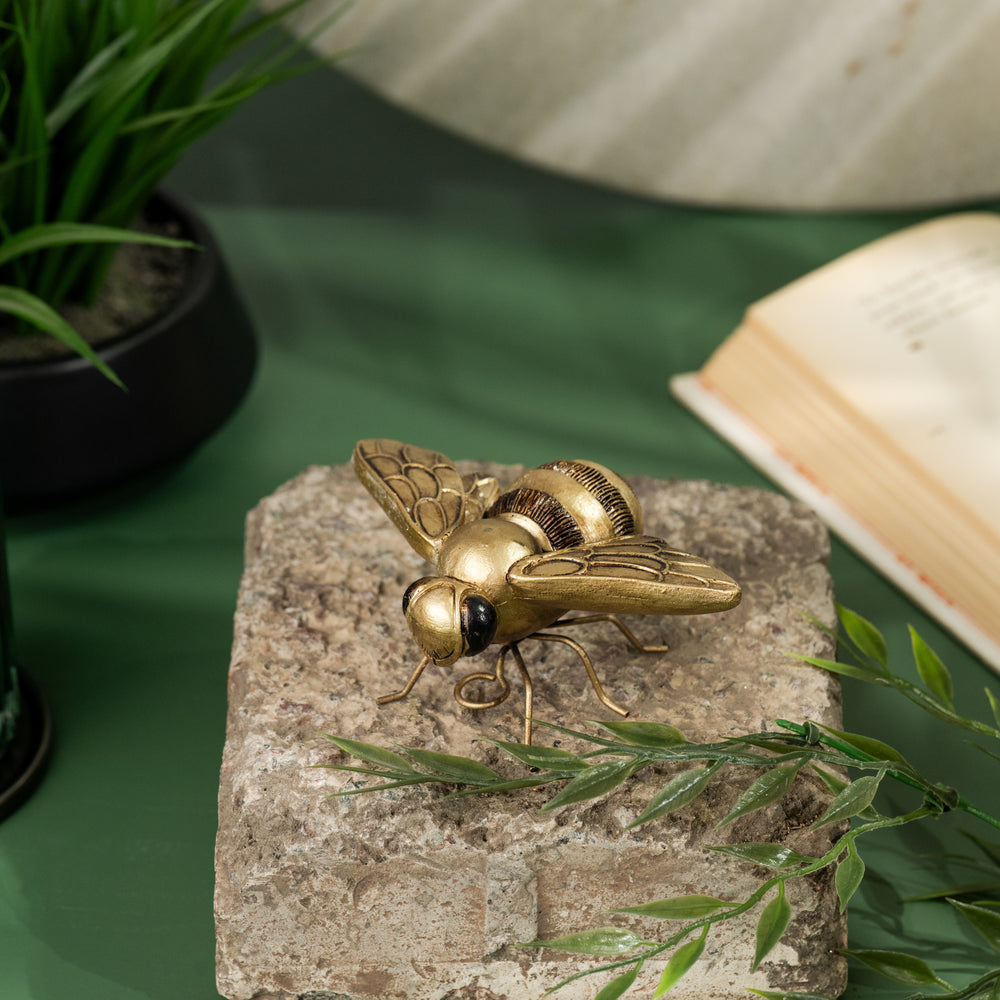 Antique Gold Bee Hanging Décor