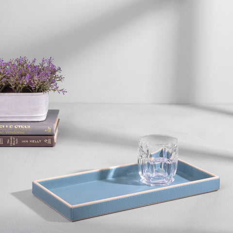Rectangular Blue Cream Tray