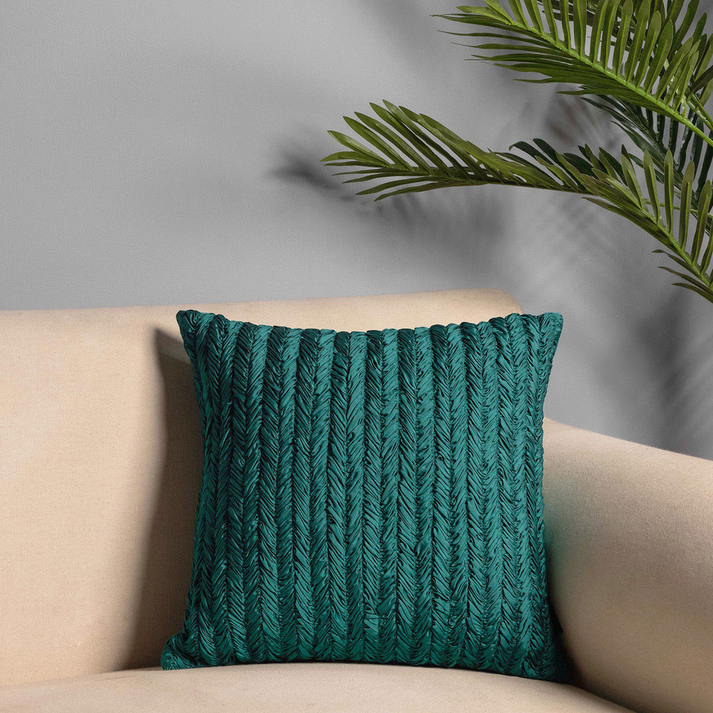 Smocking Dark Blue Cushion Cover