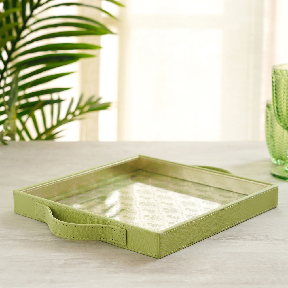 Verve Square  Green Serving Tray