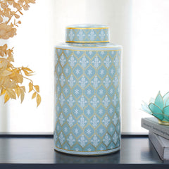 Avery Floral Blue Canister Large