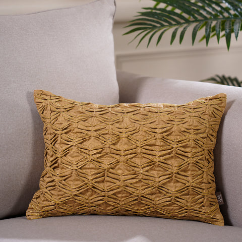 Zenia Gold Cushion Cover